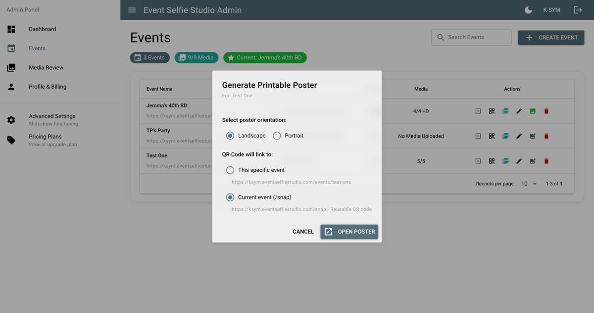 Printable Posters screenshot