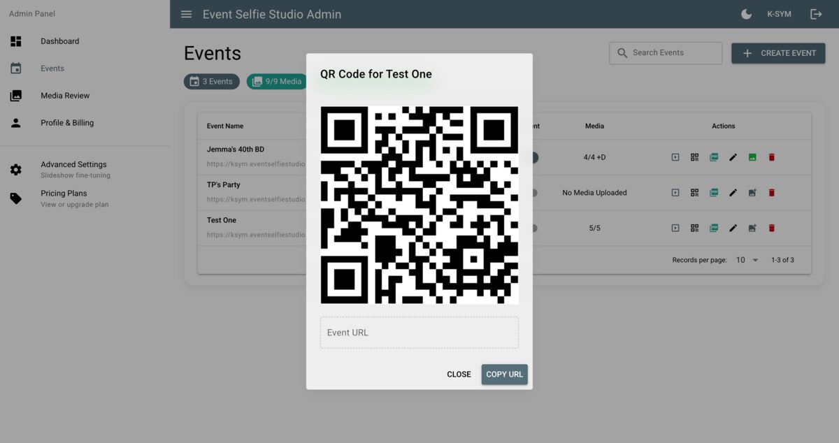 QR Code Generation screenshot
